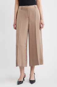 Theory Wide Leg Satin Culottes