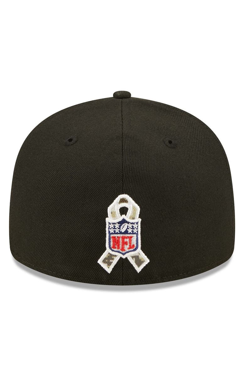 New Era Men's New Era Black Cleveland Browns 2022 Salute To Service Low Profile 59FIFTY Fitted Hat, Alternate, color, 