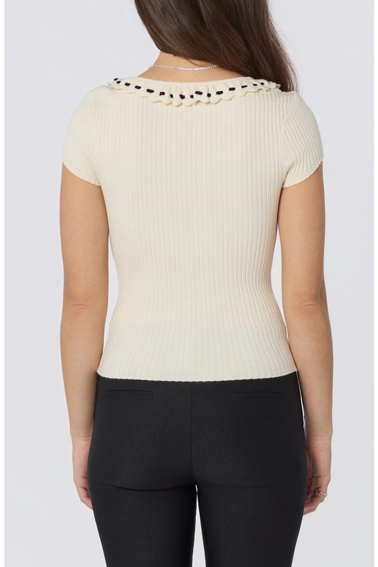 Lina Scoop Neck Knit Top, Alternate, color, CREAM