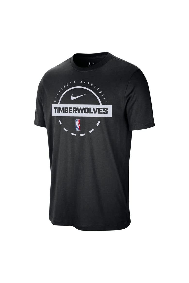 Men's Nike  Black Minnesota Timberwolves Authentic Practice T-Shirt, Alternate, color, Black