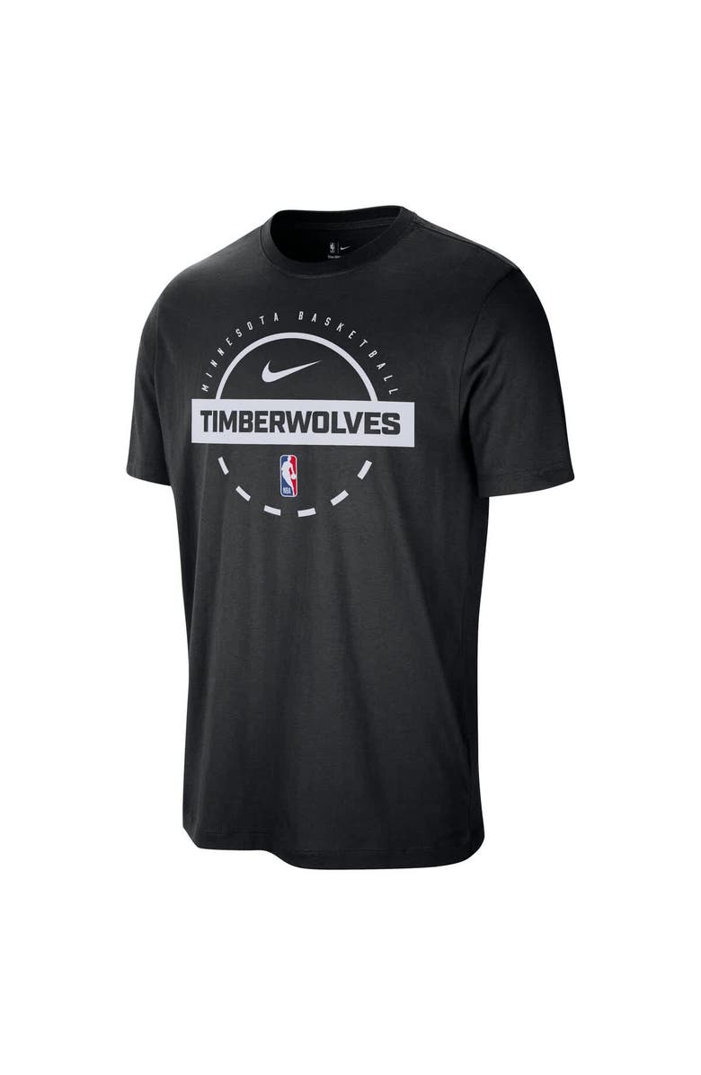 Nike Men's Nike Black Minnesota Timberwolves Authentic Practice T-Shirt, Alternate, color, Black