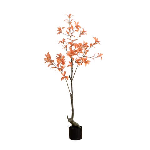 4.5-ft Autumn Pieris Artificial Fall Tree