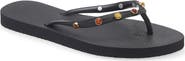 BRIZZA Stone Embellished Flip Flop