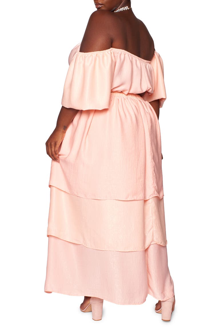 The Goddess Two-Piece Top and Skirt Set (Nordstrom Exclusive), Alternate, color, DUSTY PINK