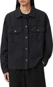 AllSaints Korten Relaxed Fit Shacket