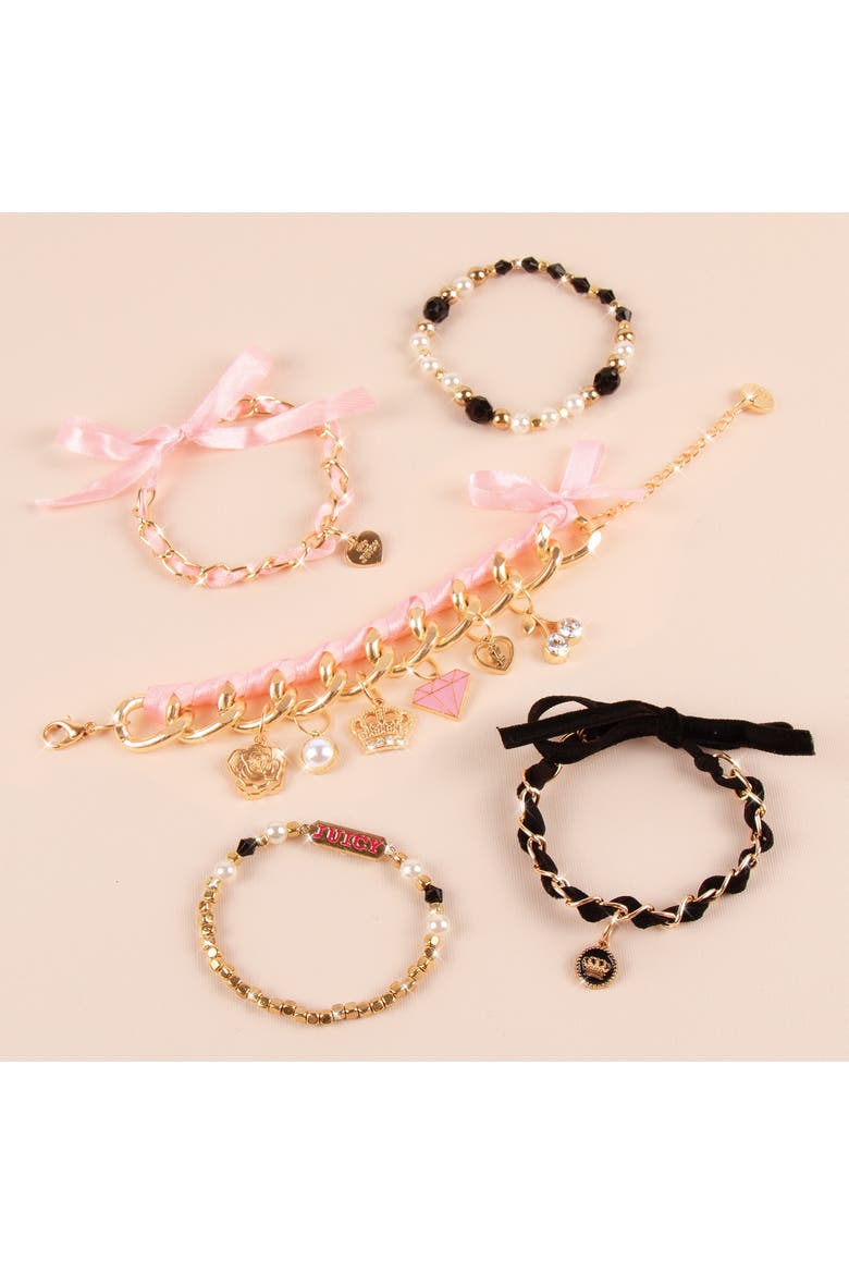 Mini Chains & Charms Kit Create 5 Unique Bracelets, Alternate, color, Multicolored