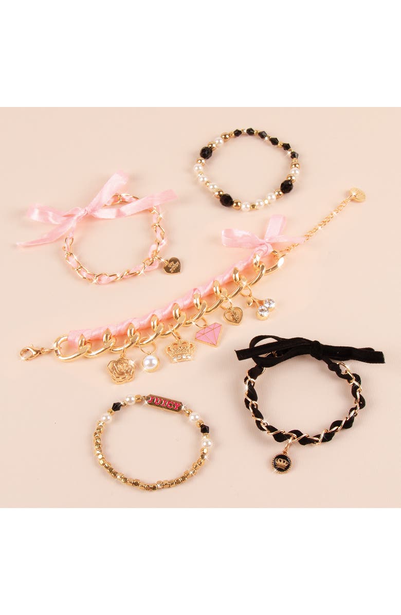 Juicy Couture Mini Chains & Charms Kit Create 5 Unique Bracelets, Alternate, color, Multicolored