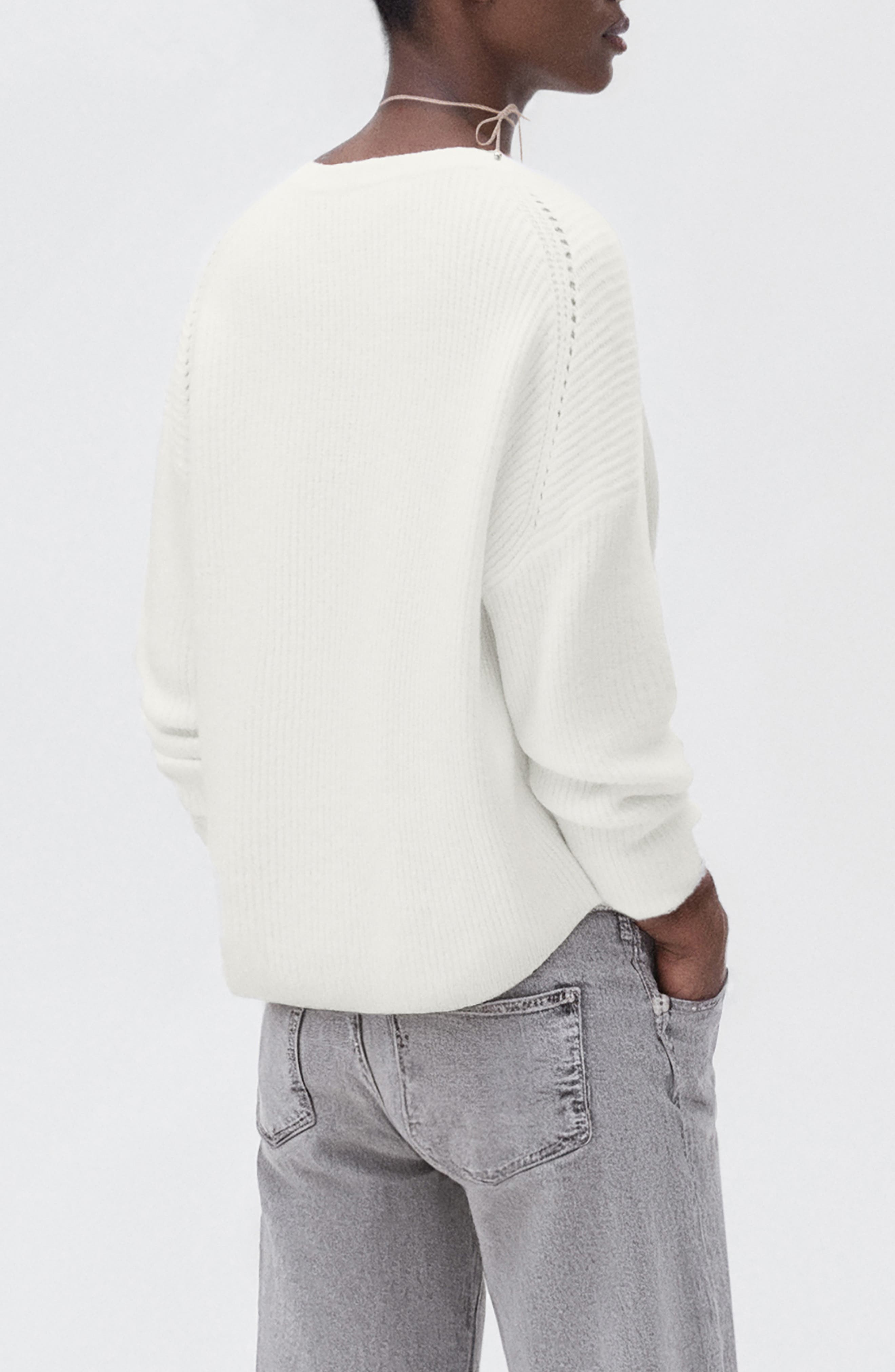 Crewneck Crop Sweater - image 2