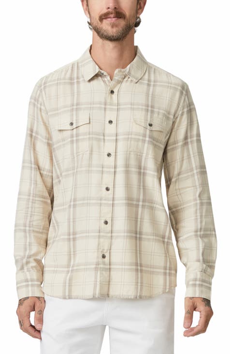 Everett Plaid Flannel Button-Up Shirt