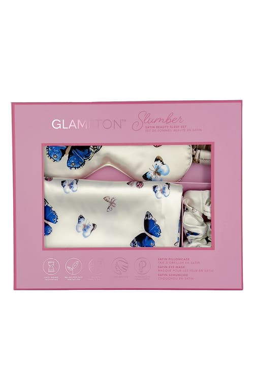 Glampton Satin Pillowcase, Scrunchi & Mask Set
