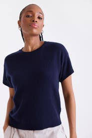 1982 Esme Short Sleeve 100% Cashmere Top