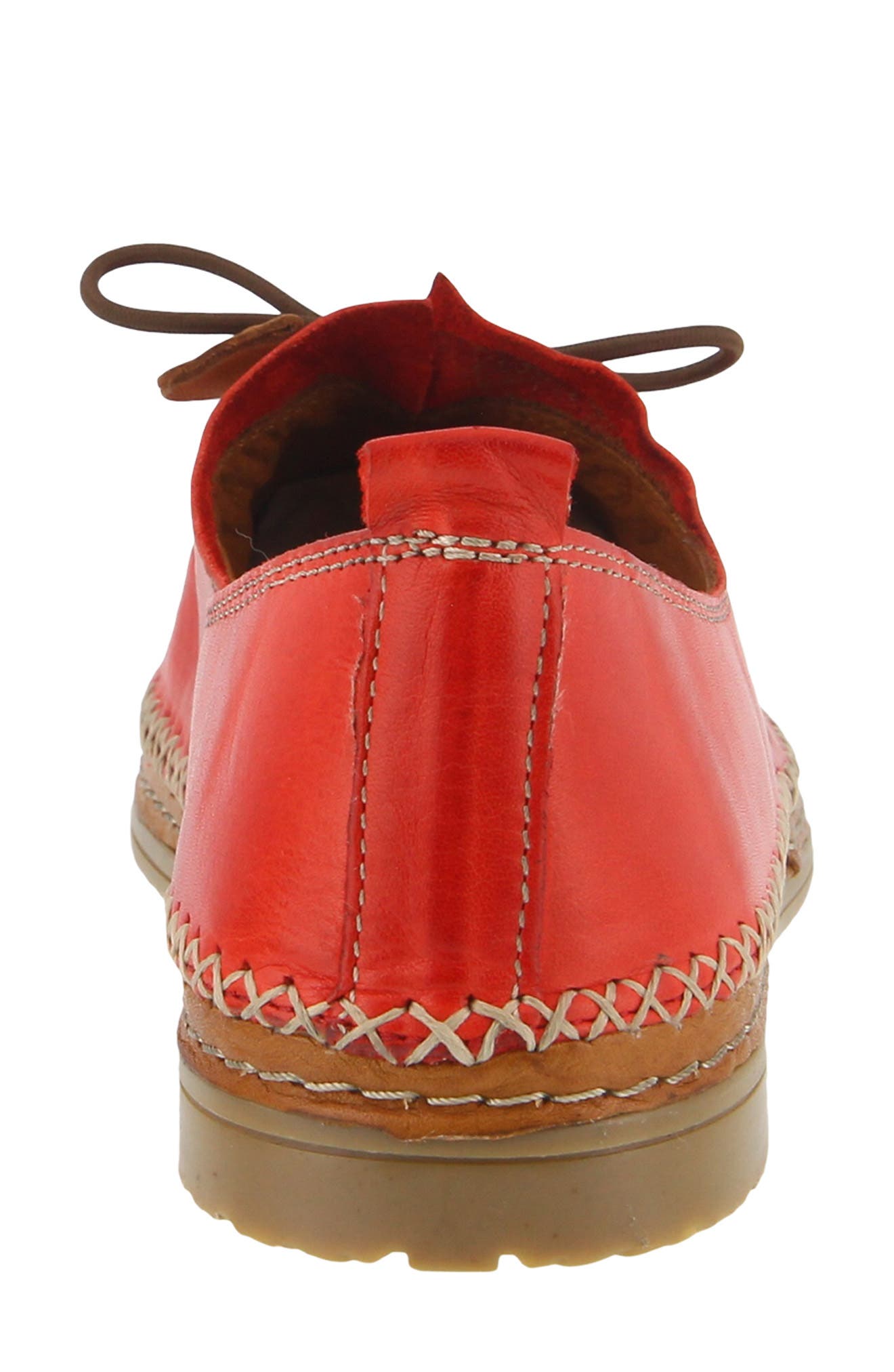 Berna Flat, Alternate, color, RED LEATHER