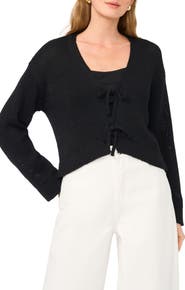 1.STATE Front Tie Cardigan