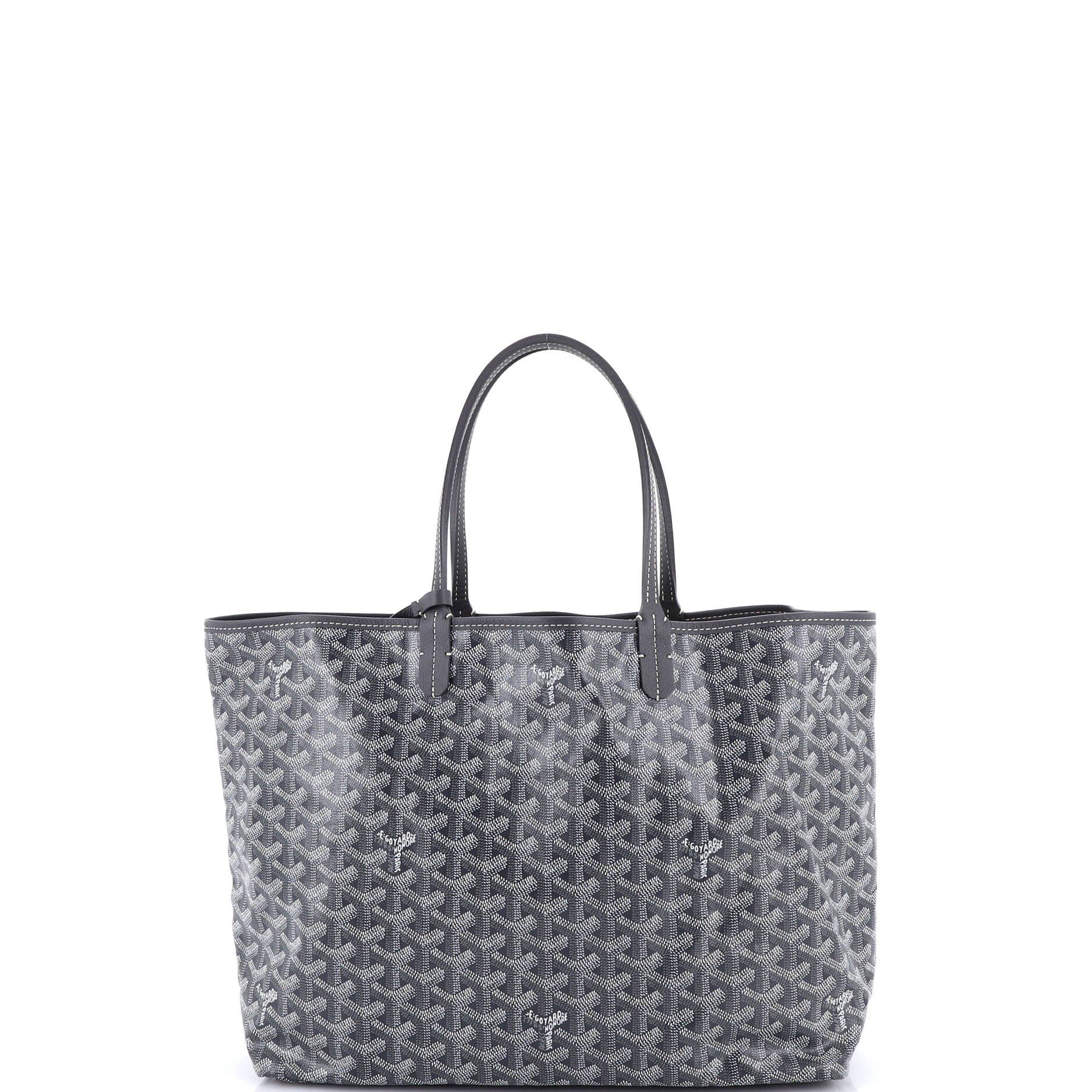 Pre-Owned Goyard Saint Louis Tote Coated Canvas PM, Main, color, Gray