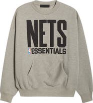 Fear of God Essentials x NBA Nets Sport Fit Crewneck Sweatshirt