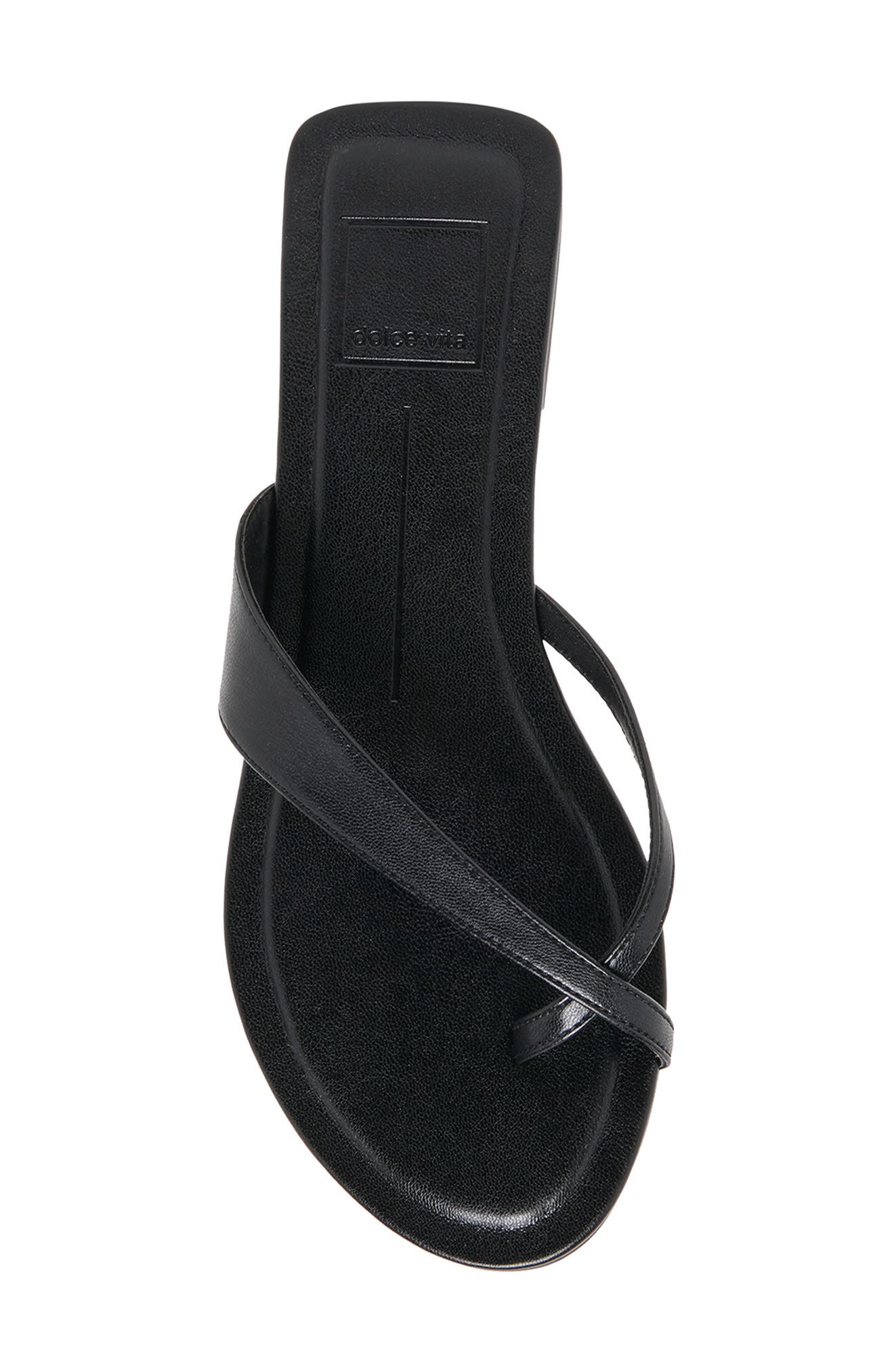 Dolce Vita Lenex Toe Loop Sandal, Alternate, color, Black Stella