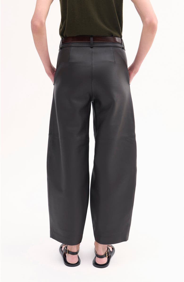 CO Cropped Leather Trouser, Alternate, color, 