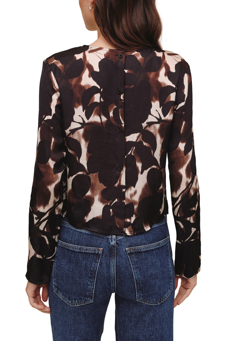 Floral Printed Long Sleeve Top, Alternate, color, SHADOW FLORAL PRINT
