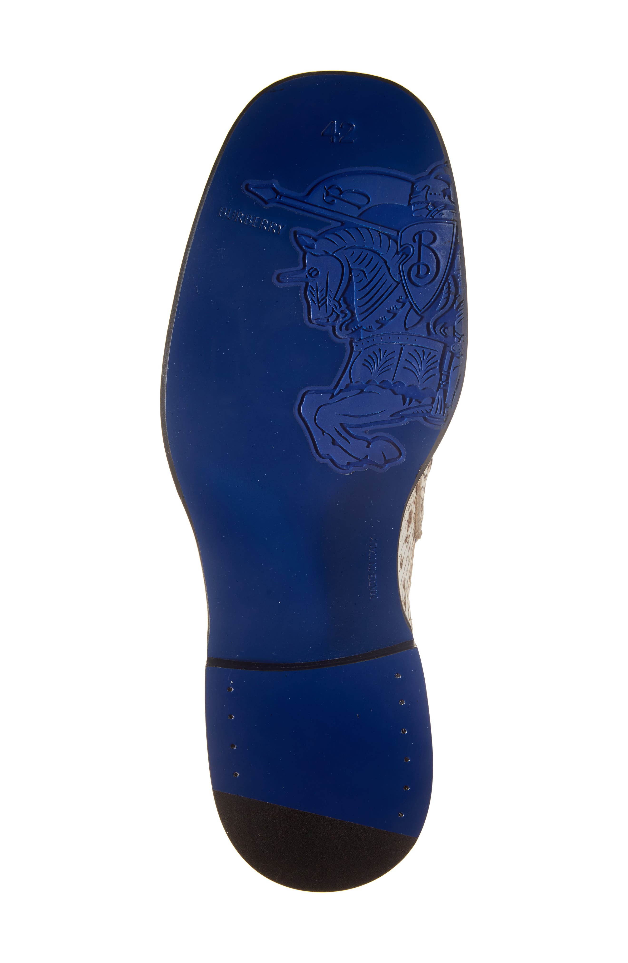 Burberry Barbed Snakeskin Embossed Loafer, Alternate, color, Serpent