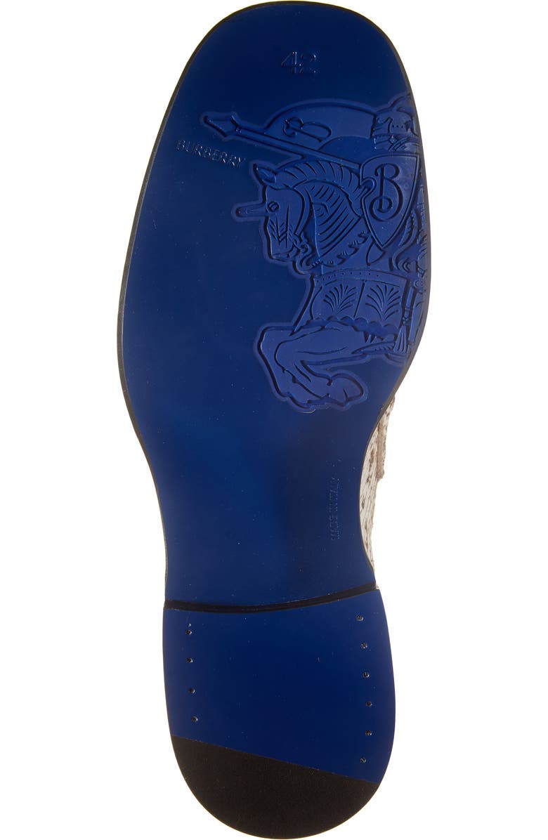 Burberry Barbed Snakeskin Embossed Loafer, Alternate, color, Serpent