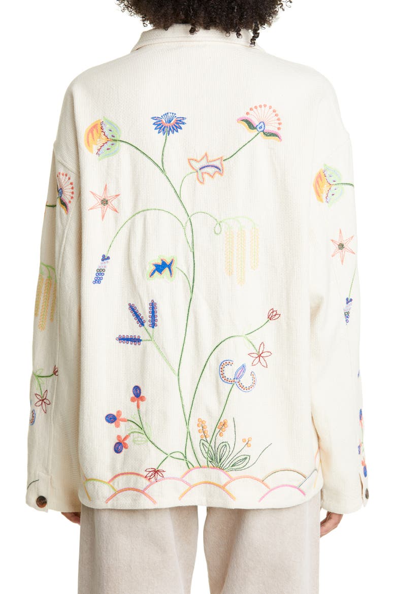 Wildflower Embroidered Cotton Pullover, Alternate, color, ECRU MULTI