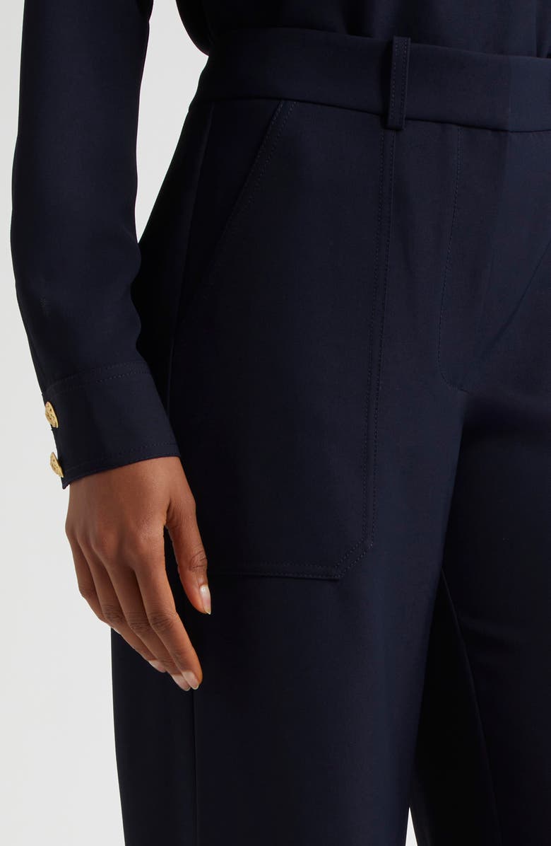 Veronica Beard Cole Wide Leg Pants, Alternate, color, Navy