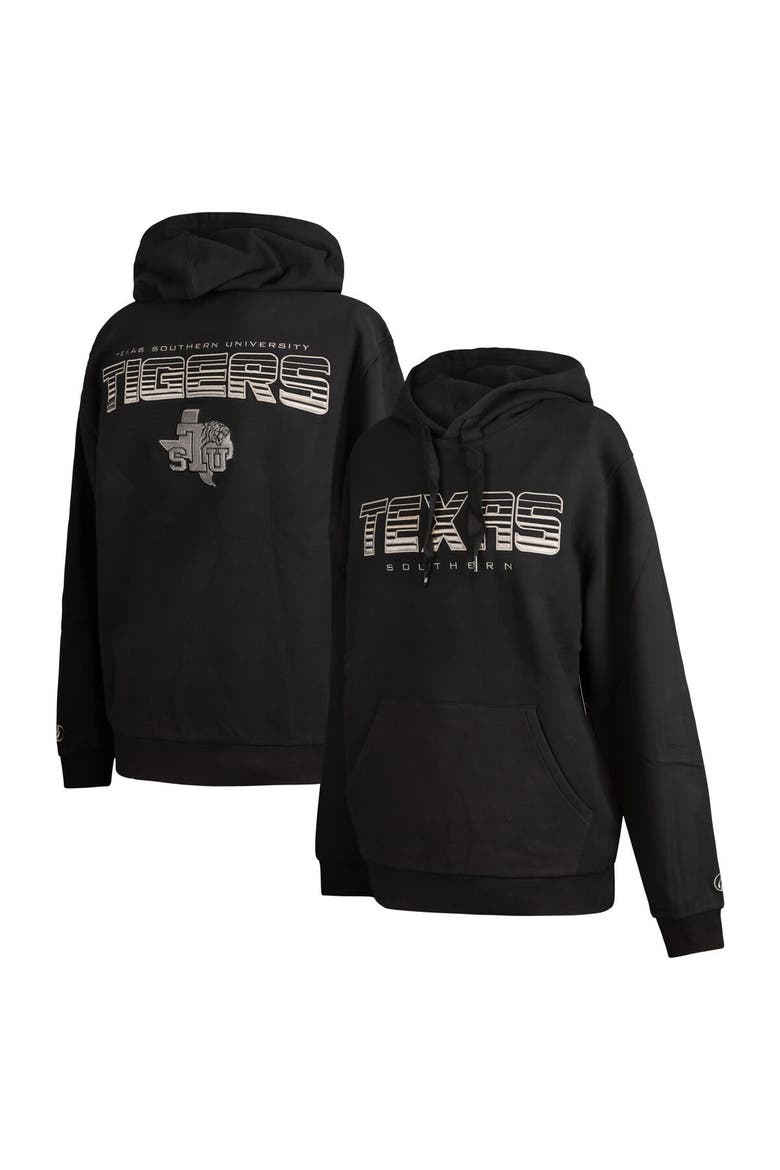Men's FISLL  Black Texas Southern Tigers Puff Print Sliced Pullover Hoodie, Main, color, Black
