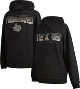 FISLL Men's FISLL  Black Texas Southern Tigers Puff Print Sliced Pullover Hoodie