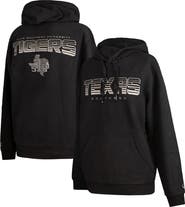 FISLL Men's FISLL  Black Texas Southern Tigers Puff Print Sliced Pullover Hoodie
