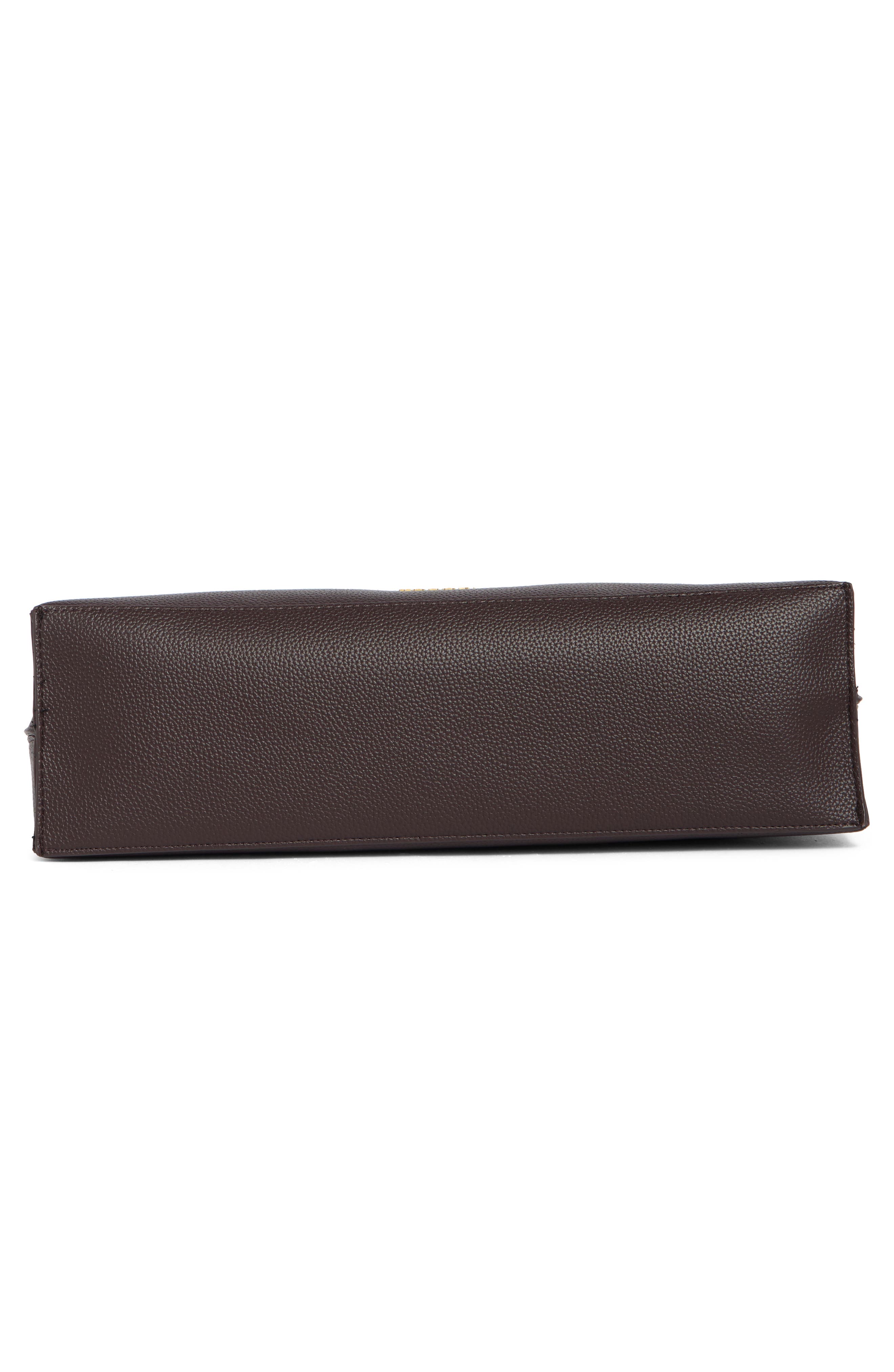 Ginny Faux Leather Tote, Alternate, color, COCOA