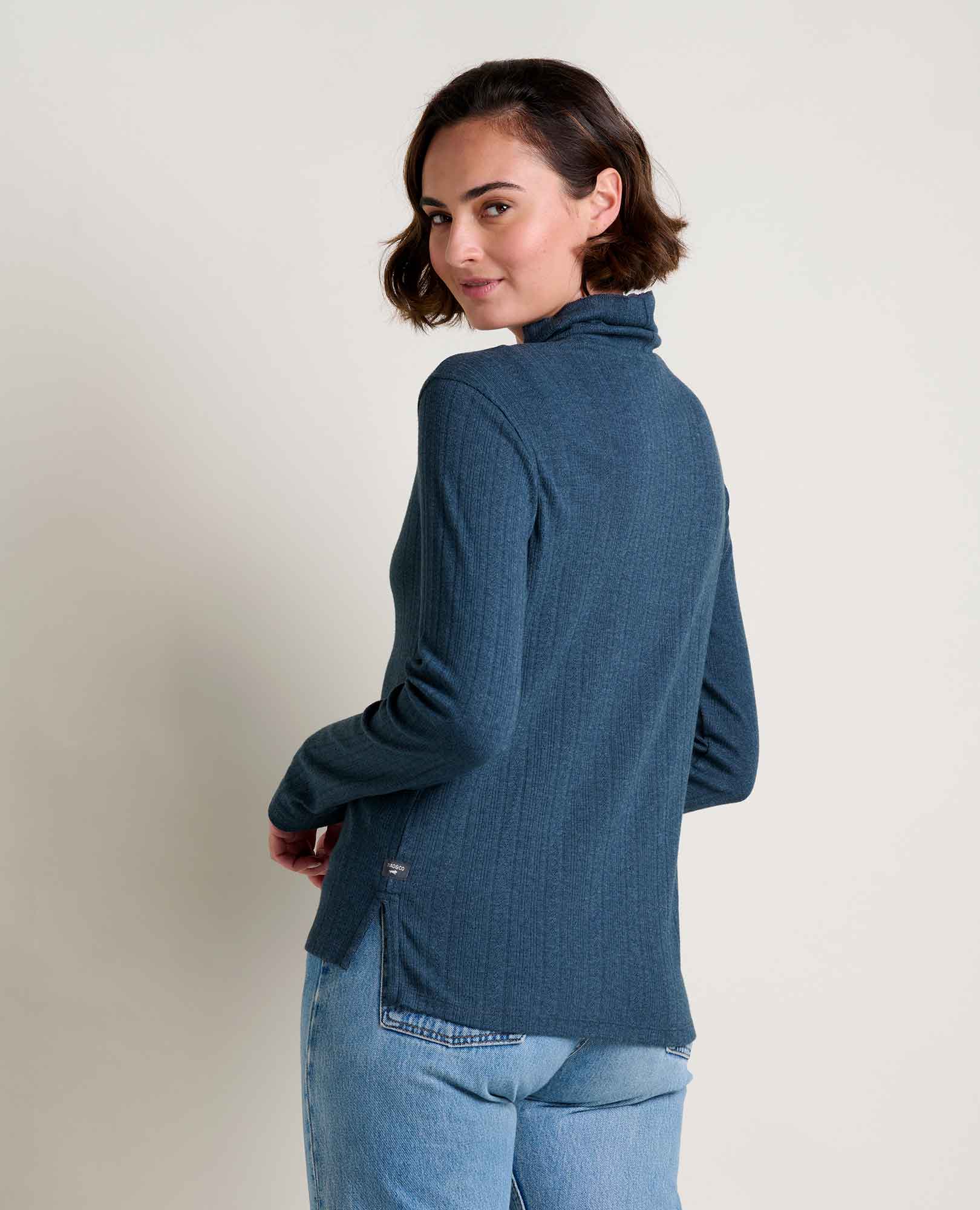 Foothill Pointelle Long Sleeve Turtleneck - image 4