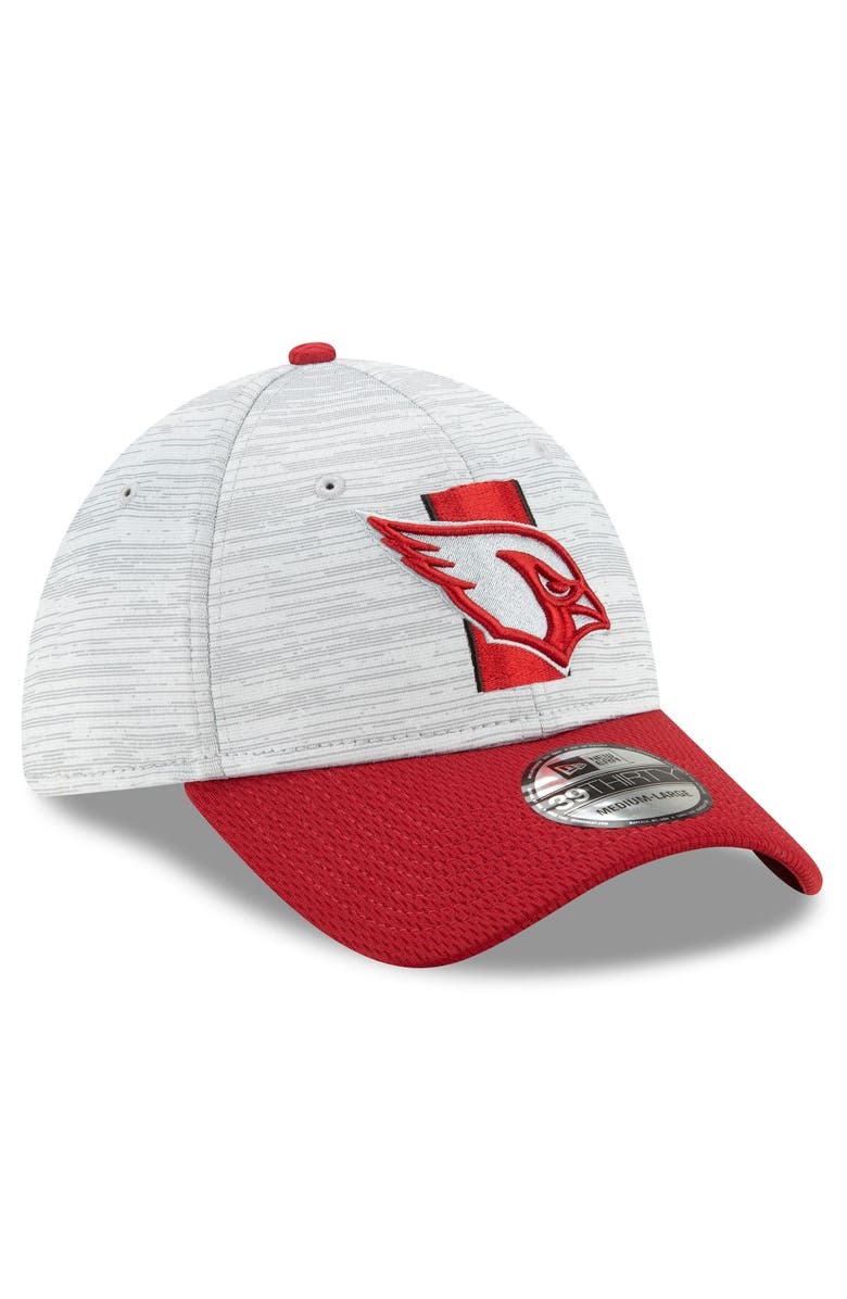 New Era Men's New Era Gray/Cardinal Arizona Cardinals 2021 NFL Training Camp Official 39THIRTY Flex Hat, Alternate, color,