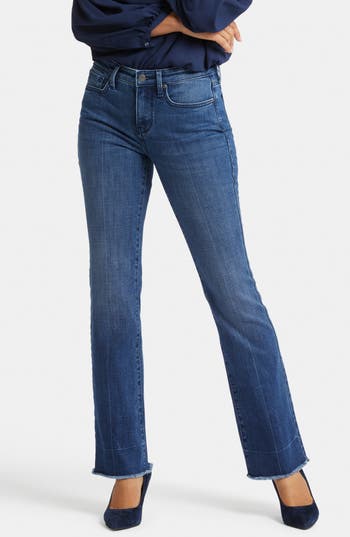 Nydj Barbara Frayed Bootcut Jeans