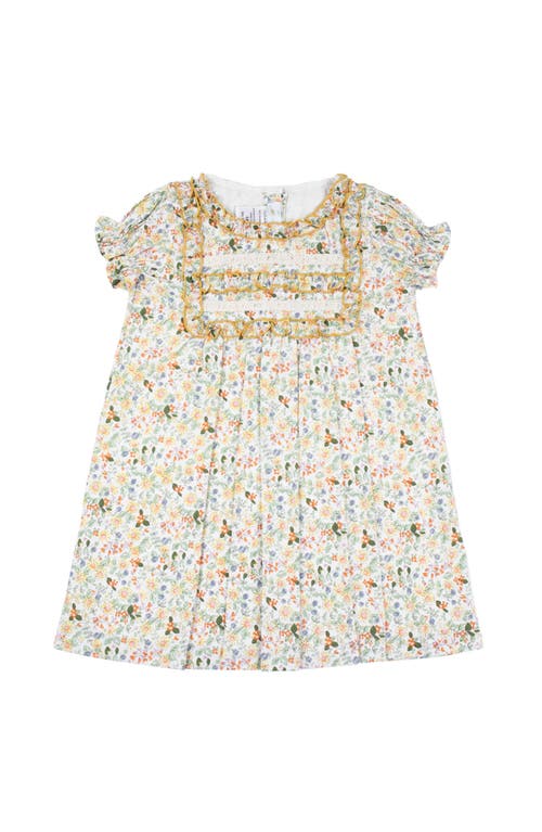 Cuclie Babies'  Floral Dress In Neutral