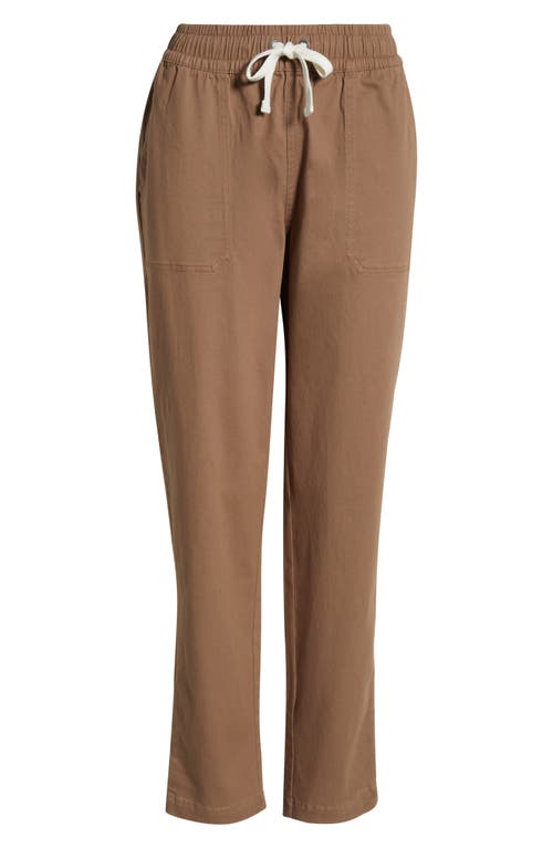 Free Fly Pacifica Stretch Twill Drawstring Pants In Brown