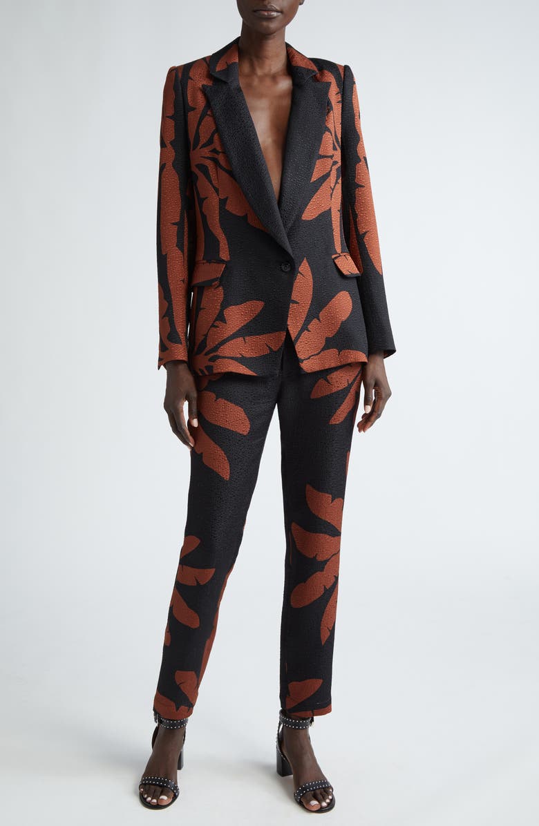 Johanna Ortiz Force of Nature Silk Jacquard Blazer, Alternate, color, 