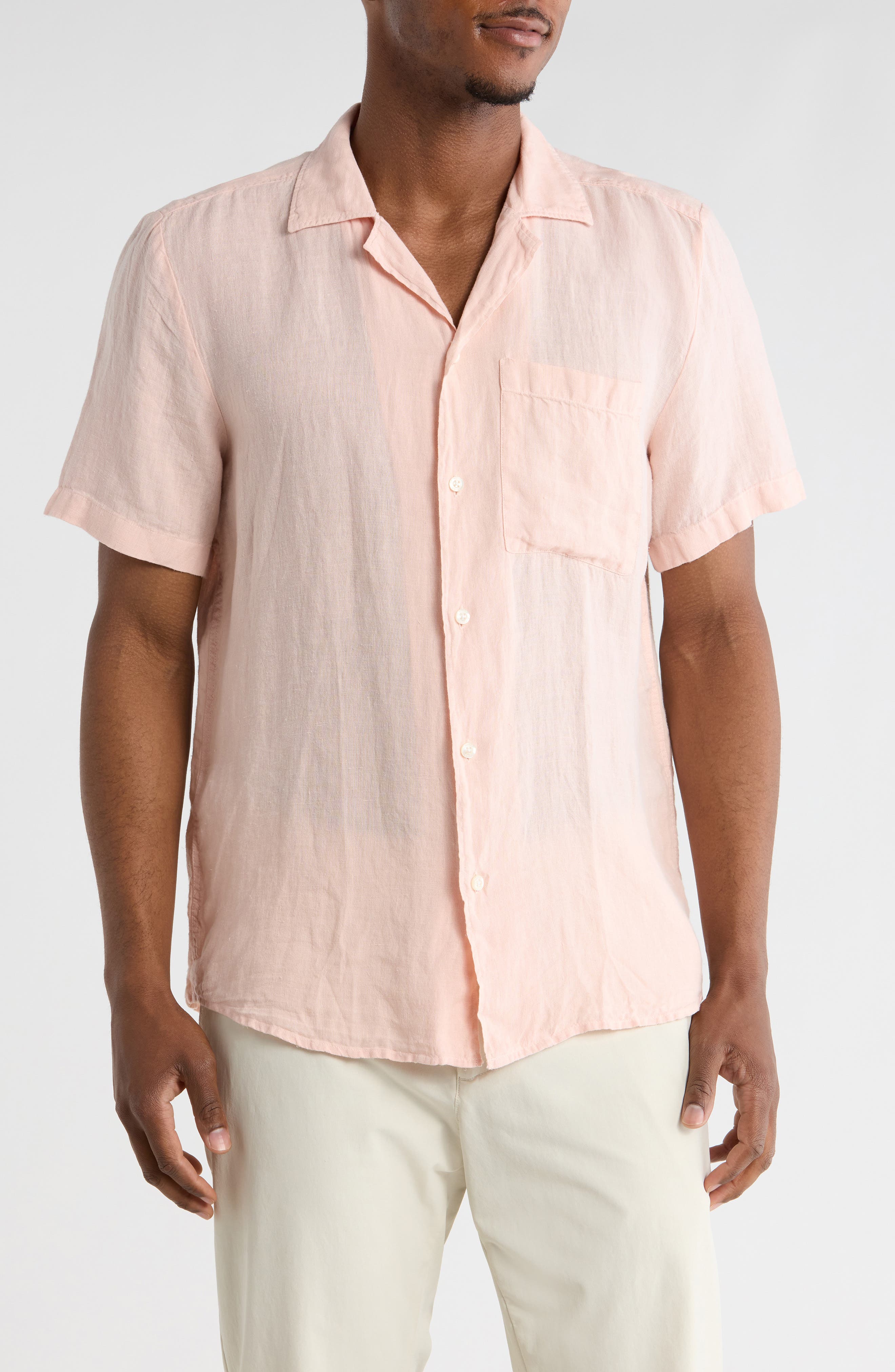 BOSS Ellino Linen Camp Shirt