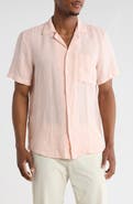 BOSS Ellino Linen Camp Shirt