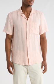 BOSS Ellino Linen Camp Shirt