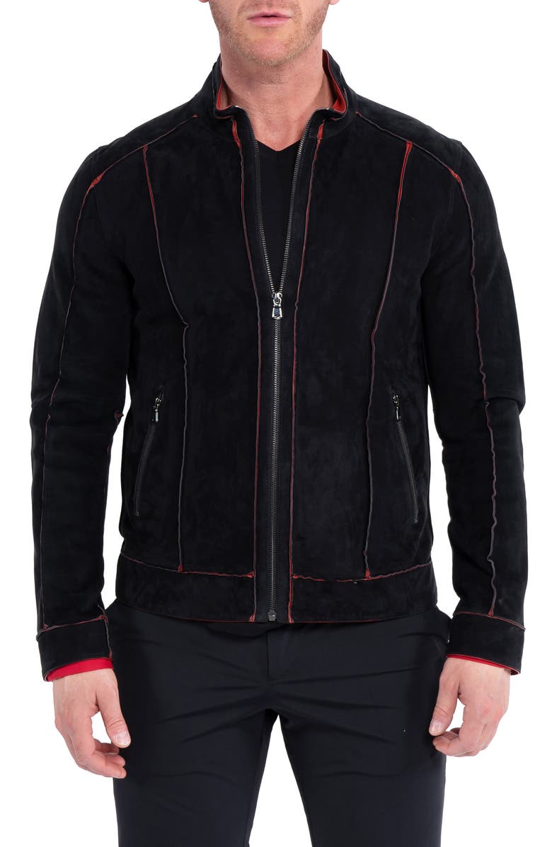 Maceoo Quilted Leather Jacket, Main, color, 