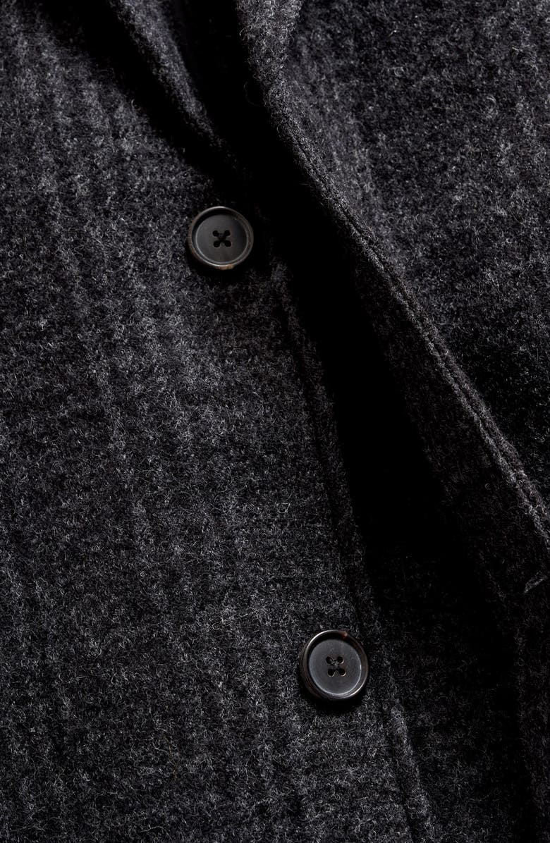 Billy Reid Subtle Plaid Boiled Wool Coat, Alternate, color,