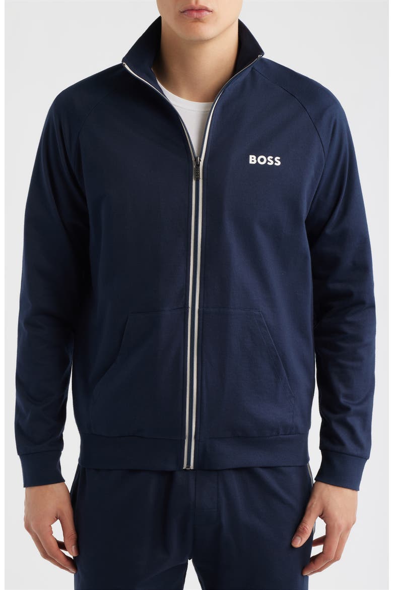 Authentic Cotton Track Jacket, Alternate, color, DARK BLUE