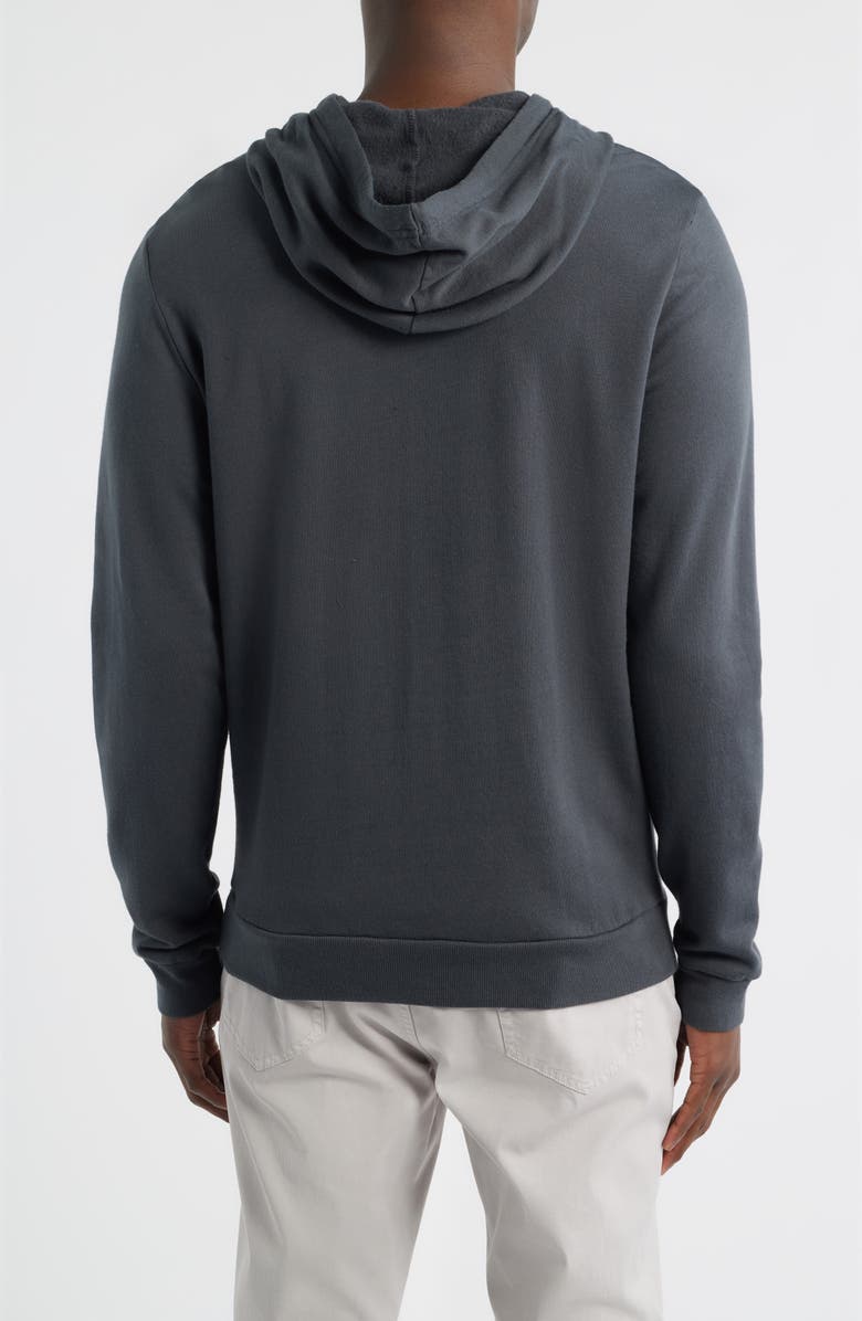 Marine Layer Cotton Blend French Terry Pullover Hoodie, Alternate, color, Asphalt Grey