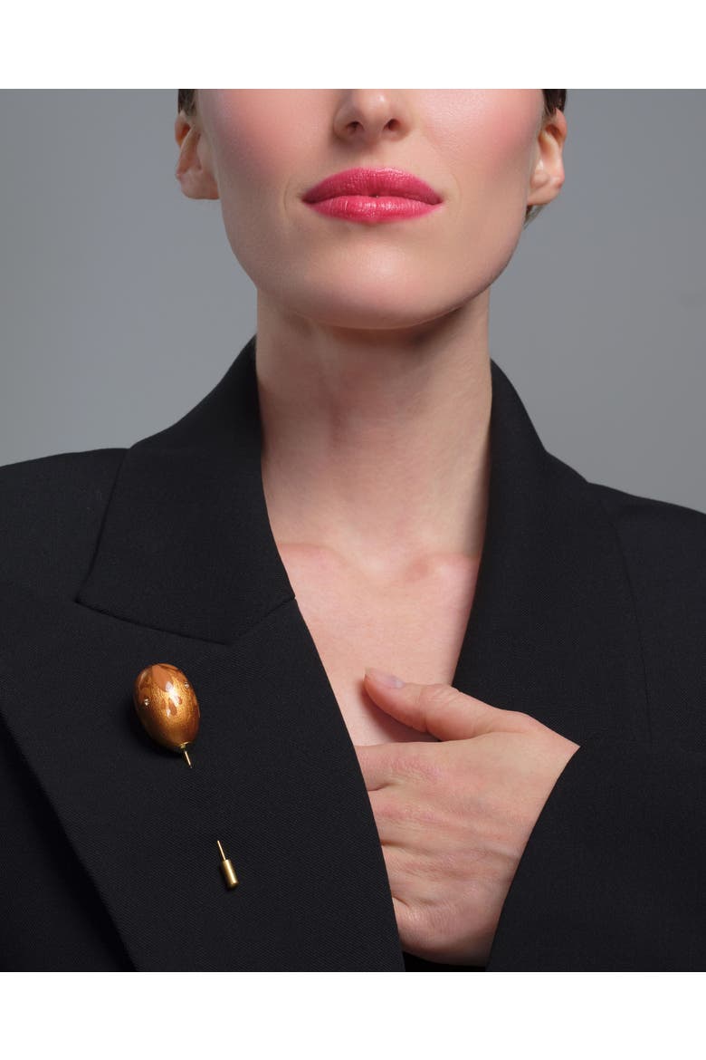 Nova Lapel Pin, Alternate, color, Molten Copper