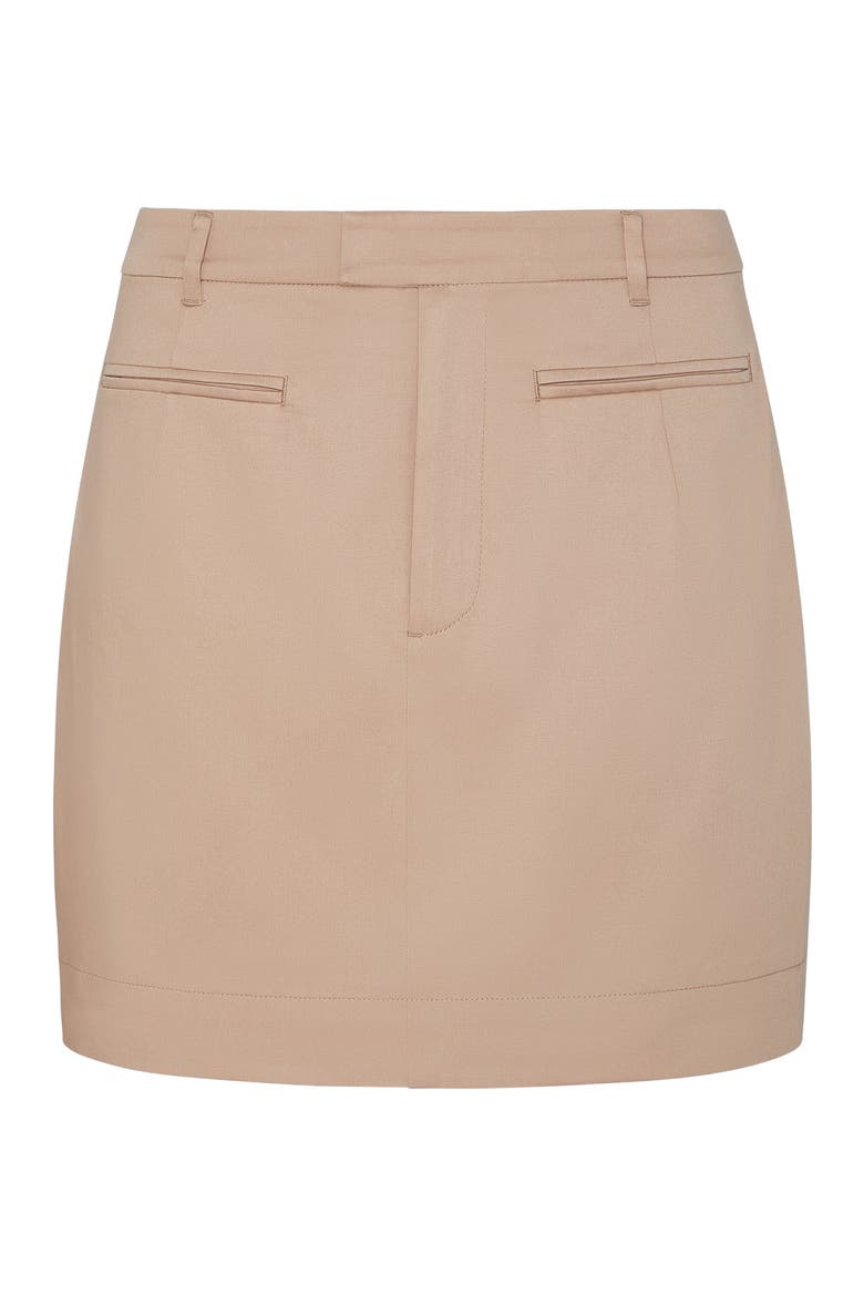 Front Welt Mini Skirt, Alternate, color, WARN TAUPE