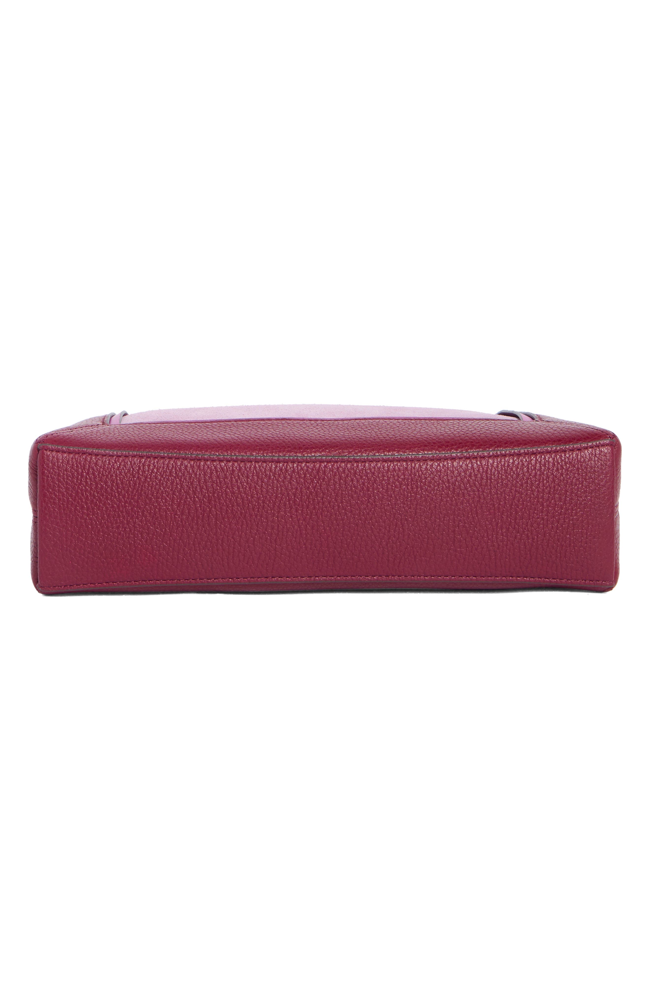 lena colorblock shoulder bag, Alternate, color, BLACKBERRY PRESERVES