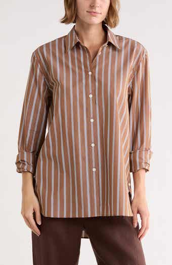 Monty Stripe Button-Up Shirt