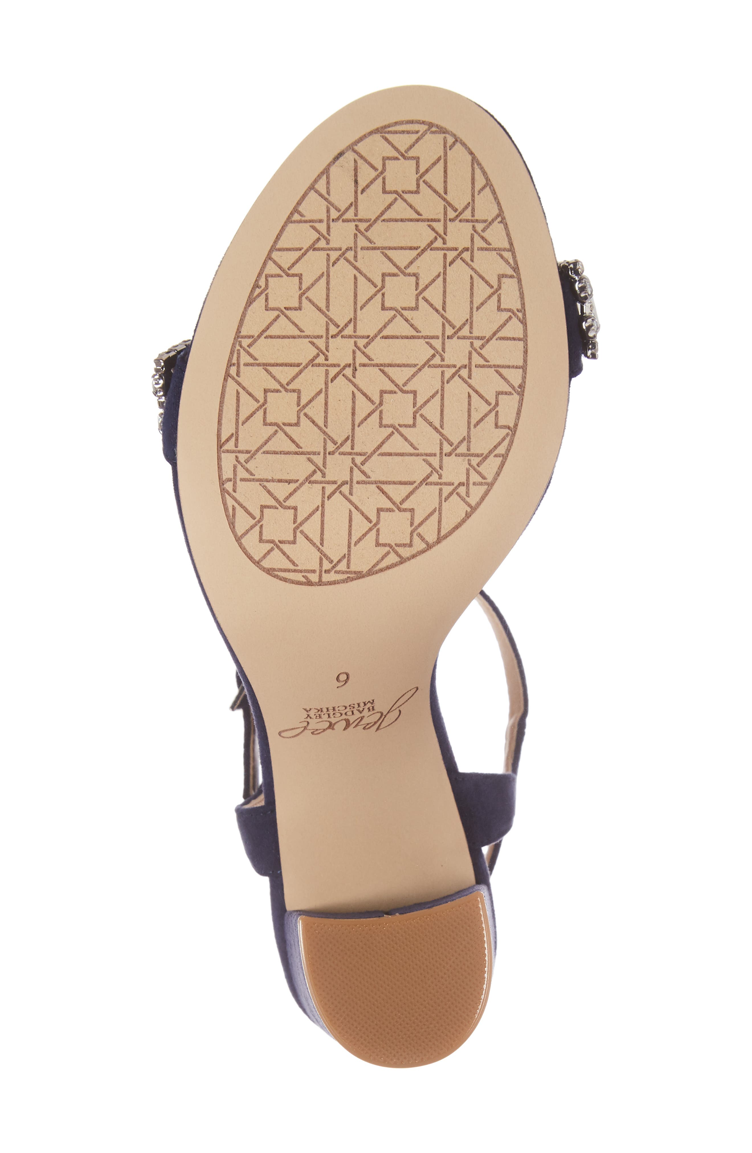 Jewel Badgley Mischka Hendricks Embellished Block Heel Sandal, Alternate, color, 