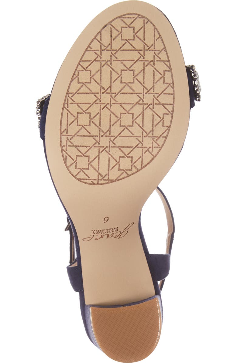 Jewel Badgley Mischka Hendricks Embellished Block Heel Sandal, Alternate, color,