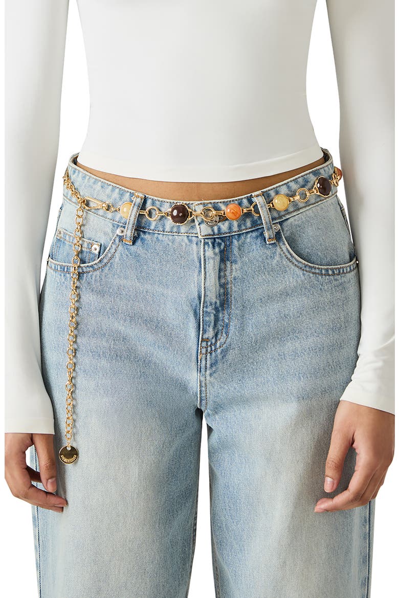 Crystal Chain Belt, Alternate, color, MULTI-GOLD